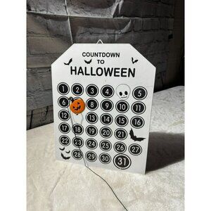 metal magnetic countdown halloween calendar